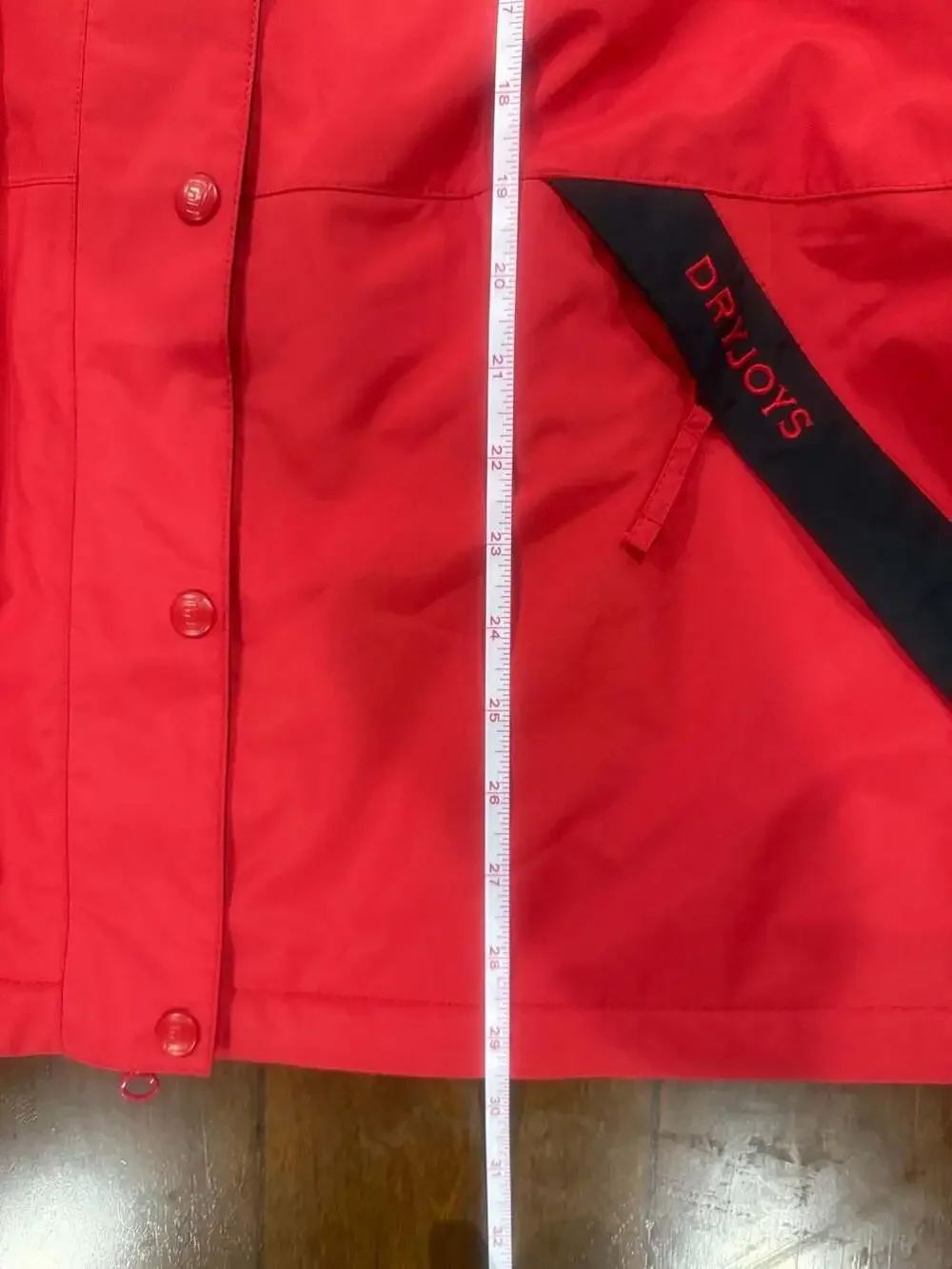 Vintage FootJoy DryJoys Golf Rain Jacket Red Black Waterproof Windbreaker L - Picture 5 of 6
